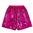 thumbnail image 1 of CONZONE Carnival Mens Casual Sequined Shorts Elastic Waist Glitter Shorts for Men Sparkly Lightweight Loose Fit Stage Performance Shorts, 1 of 4