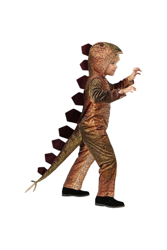 Carnival Unisex Boys Girls Dinosaur Dress Up Cartoon Dinosaur Shaped Outfits Funny Party Stage Performance Clothes Set
