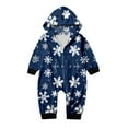 thumbnail image 1 of CONZONE Christmas Matching Family Pajamas Sets Xmas Snowflake Graphic Romper Jumpsuit Pj Set for Family Soft Warm Holiday Party Homewear Loungewear Sets for Men Women And Kids, 1 of 6