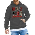 thumbnail image 1 of CONZONE Christmas Men's Hoodies Xmas Letter Hoodie for Men Graphic Long Sleeve Pullover Hooded Sweatshirt Soft Fall Winter Sweatshirts With Pocket, 1 of 4