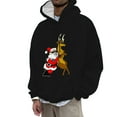 thumbnail image 1 of CONZONE Christmas Men's Hoodies Xmas Santa Claus Hoodie for Men Graphic Long Sleeve Pullover Hooded Sweatshirt Soft Fall Winter Sweatshirts With Pocket, 1 of 5