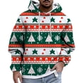 thumbnail image 1 of CONZONE Christmas Men's Hoodies Xmas Tree Hoodie for Men Graphic Long Sleeve Pullover Hooded Sweatshirt Soft Fall Winter Sweatshirts With Pocket, 1 of 3