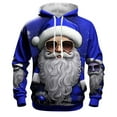 thumbnail image 1 of CONZONE Christmas Mens Hoodies Xmas Santa Claus Hoodie for Men Graphic Long Sleeve Warm Pullover Hooded Sweatshirt Soft Fall Winter Sweatshirts With Pocket, 1 of 3