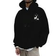 thumbnail image 1 of CONZONE Christmas Mens Hoodies Xmas Reindeer Hoodie for Men Graphic Long Sleeve Pullover Hooded Sweatshirt Soft Fall Winter Sweatshirts With Pocket, 1 of 4