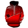 thumbnail image 1 of CONZONE Christmas Mens Hoodies Xmas Reindeer Hoodie for Men Graphic Long Sleeve Pullover Hooded Sweatshirt Soft Fall Winter Sweatshirts With Pocket, 1 of 2