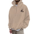 thumbnail image 1 of CONZONE Christmas Mens Hoodies Xmas Reindeer Hoodie for Men Graphic Long Sleeve Pullover Hooded Sweatshirt Soft Fall Winter Sweatshirts With Pocket, 1 of 4