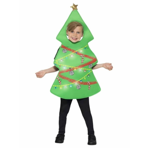 CONZONE Christmas Unisex Boys Girls Clothes Sets Long Sleeve Xmas Tree Shaped Dress Up Tops Stage Performance Outfit Sets Funny Festival Show Outfits