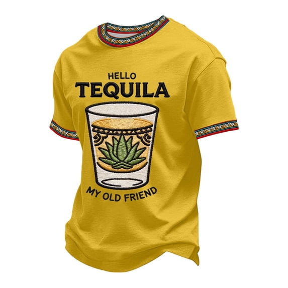 CONZONE Cinco De Mayo Mens T-Shirts Short Sleeve T-Shirts for Men Crew Neck Graphic Mexican May 5Th Tee Tops