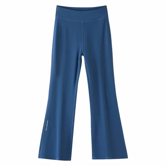 CONZONE Flared Pants for Big Girls High Waist Girls Bootcut Pants Solid Color Trendy Fall Back To School Trousers with Pockets Size 7-8 Years