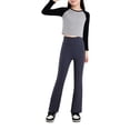 thumbnail image 1 of CONZONE Flared Pants for Big Girls Stretchy Thermal Pants for Girls Elastic Waist Cozy Fall Winter School Trousers Size 7-8 Years, 1 of 6