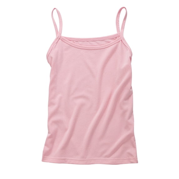 CONZONE Girls T Shirts Strappy Sleeveless Solid Color Tank Top For Girls Breathable Children Spring Summer Tops Size 2-3 Years Red