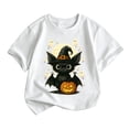 thumbnail image 1 of CONZONE Halloween Big Boys Tshirts Short Sleeve Graphic Tees for Boys Crew Neck Spooky Season Casual Tops, 1 of 3