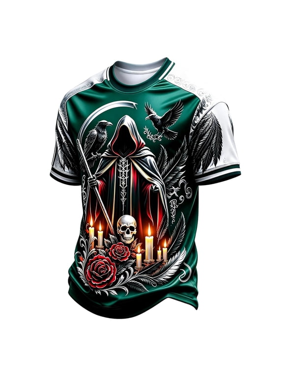 Halloween Big Boys Tshirts Short Sleeve Graphic Tees for Boys Crew Neck Spooky Season Casual Tops