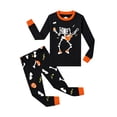 thumbnail image 1 of CONZONE Halloween Big Girls Pajamas Skeleton Pjs Set Hallowmas Jammies Long Sleeve Tops Pants 2 Piece Sleepwear Loungewear for Kids, 1 of 4