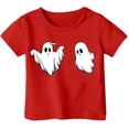 thumbnail image 1 of CONZONE Halloween Big Girls T Shirts Short Sleeve Ghost Graphic Tees for Girls Crew Neck Casual Tops, 1 of 3