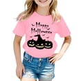 thumbnail image 1 of CONZONE Halloween Big Girls T Shirts Short Sleeve Graphic Tees for Girls Crew Neck Funny Tops, 1 of 3