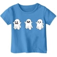 thumbnail image 1 of CONZONE Halloween Infant Girls T Shirts Short Sleeve Ghost Graphic Tees for Girls Crew Neck Cute Tops, 1 of 3