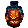 thumbnail image 1 of CONZONE Halloween Mens Hoodies Long Sleeve Hallowmas Pullover Hoodie for Men Funny Ghost Pumpkin Graphic Hooded Sweatshirts With Pocket, 1 of 2