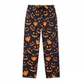thumbnail image 1 of CONZONE Halloween Mens Pajama Pants Elastic Waist Drawstring Hallowmas Printed Lounge Pants for Men Soft Sleepewear Pjs Bottoms with Pockets, 1 of 4