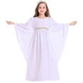 thumbnail image 1 of CONZONE Halloween Outfit For Girls Hallowmas Dress Dress Up Clothes For Kids Elegant Festival Stage Performance Outfits Size 11-12 Years White, 1 of 6