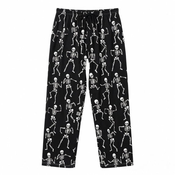 CONZONE Halloween Pajama Pant for Men Elastic Waist Drawstring Hallowmas Printed Mens Lounge Pants Soft Sleepewear Pjs Bottoms with Pockets