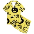 thumbnail image 1 of CONZONE Halloween Pajamas for Toddler Girls Printed Short Sleeve Button Down Tops and Shorts Hallowmas Loungewear Soft 2 Piece Girls Pjs Set Size 2-3 Years, 1 of 4