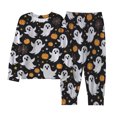 thumbnail image 1 of CONZONE Halloween Toddler Girls Pajamas Pumpkin Ghost Pjs Set Hallowmas Jammies Long Sleeve Tops Pants 2 Piece Sleepwear Loungewear for Kids, 1 of 4