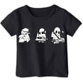 thumbnail image 1 of CONZONE Halloween Toddler Girls T Shirts Short Sleeve Ghost Graphic Tees for Girls Crew Neck Cute Tops, 1 of 3