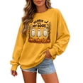 thumbnail image 1 of CONZONE Halloween Womens Sweatshirts Graphic Oversized Sweatshirt for Women Spooky Season Fall Winter Pullover Tops, 1 of 5