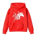 thumbnail image 1 of CONZONE Hoodies for Big Girls Girls Long Sleeve Hooded Sweatshirts for Girls Graphic Cozy Fall Winter Pullover Hoodies With Pocket Size 10-11 Years, 1 of 3
