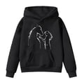 thumbnail image 1 of CONZONE Hoodies for Toddler Girls Long Sleeve Hooded Sweatshirts for Girls Graphic Cozy Fall Winter Pullover Hoodies With Pocket Size 4-5 Years, 1 of 3