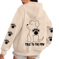 thumbnail image 1 of CONZONE Hoodies for Women Cartoon Dog Graphic Womens Pullover Hoodies Long Sleeve Hooded Sweatshirts Casual 2025 Fall Winter Clothes, 1 of 6