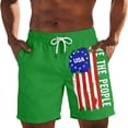 thumbnail image 1 of CONZONE Independence Day Mens Casual Shorts Elastic Waist Drawstring 4Th Of July Shorts For Men Patriotic Usa Flag Graphic Lightweight Loose Fit July 4Th Shorts With Pockets, 1 of 5