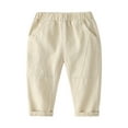 thumbnail image 1 of CONZONE Boys Baggy Pants Wide Leg Casual Pants for Boys Elastic Waist Fall Trousers with Pockets, 1 of 3