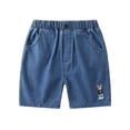thumbnail image 1 of CONZONE Kids Boys Shorts Casual Shorts For Child Elastic Waist Cartoon Graphic Straight Leg Jogger Shorts With Pockets, 1 of 4