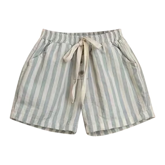 CONZONE Kids Boys Shorts Casual Shorts For Child Elastic Waist Striped Wide Leg Jogger Shorts With Pockets