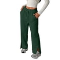 thumbnail image 1 of CONZONE Kids Boys Uniform Sweatpants Wide Leg Casual Pants for Child Elastic Waist Drawstring Side Slit Athletic Jogger Trousers with Pockets, 1 of 8