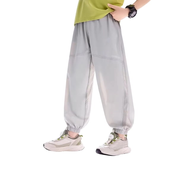 CONZONE Kids Boys Workout Pants Straight Leg Sport Pants for Child Elastic Waist Lightweight Breathable Athletic Jogger Pants with Pockets