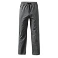 thumbnail image 1 of CONZONE Little Boys School Uniform Pants Straight Leg Flat Front Pants for Boys Drawstring Fall Trousers with Pockets, 1 of 7