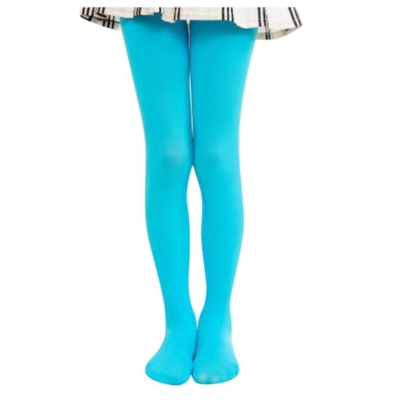 CONZONE Little Girls Ballet Leggings Stretchy Tights for Girls Elastic Waist Soft Fall Winter Dance Stage Pants Size 6-8 Years