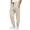 thumbnail image 1 of CONZONE Men'S Baggy Sweatpants Casual Wide Leg Fleece Sweat Pants for Men Solid Color Elastic Waist Drawstring Soft Cozy Athletic Joggers With Pockets, 1 of 9