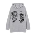 thumbnail image 1 of CONZONE Men's Fleece Hoodies Long Sleeve Pullover Hoodie for Men Zip Up Dragon Graphic Y2K Winter Warm Hooded Sweatshirts With Pocket, 1 of 2