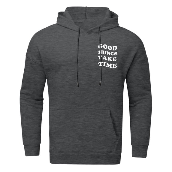 CONZONE Men's Hoodies Long Sleeve Pullover Hoodie for Men Rose Graphic Y2K Hooded Sweatshirts With Pocket