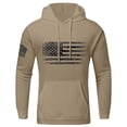 thumbnail image 1 of CONZONE Men's Hoodies Long Sleeve Pullover Hoodie for Men Usa Flag Graphic Hooded Sweatshirts With Pocket, 1 of 3