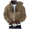 thumbnail image 1 of CONZONE Men's Hoodies Long Sleeve Pullover Hoodie for Men Zip Up Graphic Y2K Fall Hooded Sweatshirts With Pocket, 1 of 3