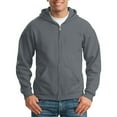 thumbnail image 1 of CONZONE Men's Hoodies Long Sleeve Pullover Hoodie for Men Zip Up Solid Hooded Sweatshirts With Pocket, 1 of 3