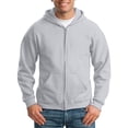 thumbnail image 1 of CONZONE Men's Hoodies Long Sleeve Pullover Hoodie for Men Zip Up Solid Hooded Sweatshirts With Pocket, 1 of 3