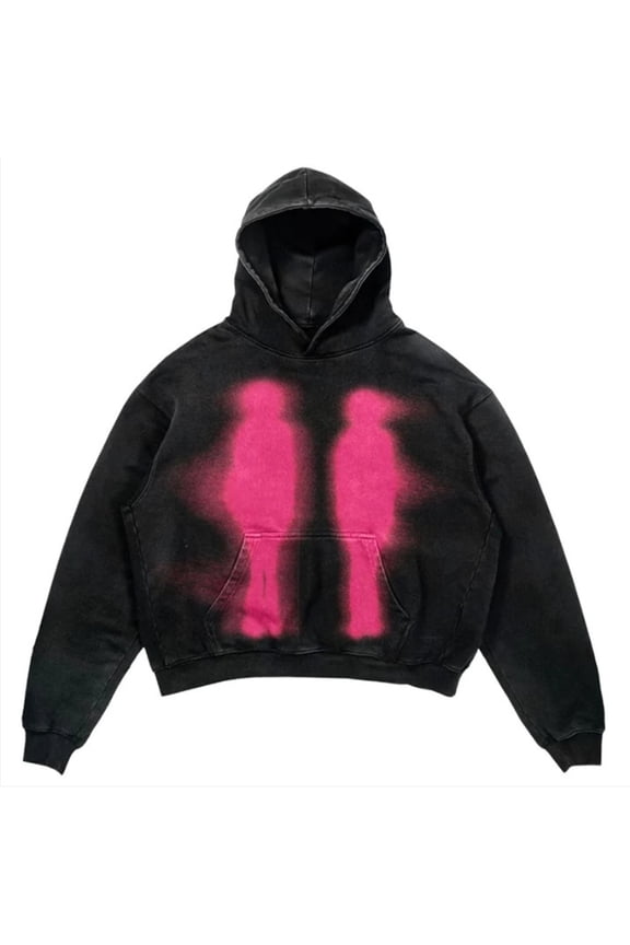 Men's Hoodies Streetwear Long Sleeve Pullover Hoodie for Men Graphic Y2K Hooded Sweatshirts With Pocket