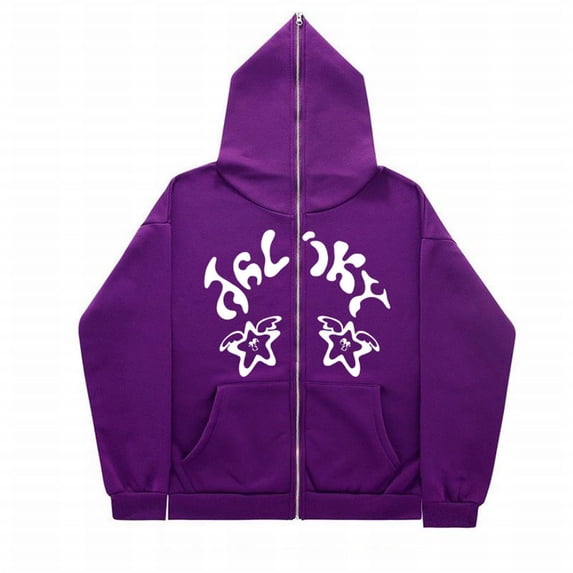 CONZONE Men's Hoodies Streetwear Long Sleeve Pullover Hoodie for Men Zip Up Graphic Y2K Hooded Sweatshirts With Pocket