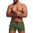 thumbnail image 1 of CONZONE Men'S Sports Shorts Solid Color Athletic Shorts for Men Elastic Waist Lightweight Quick Dry Summer Running Shorts With Pocket, 1 of 1